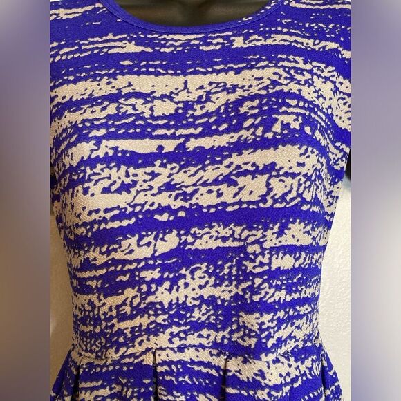 LulaRoe Amelia purple & gray dress - Picture 3 of 7